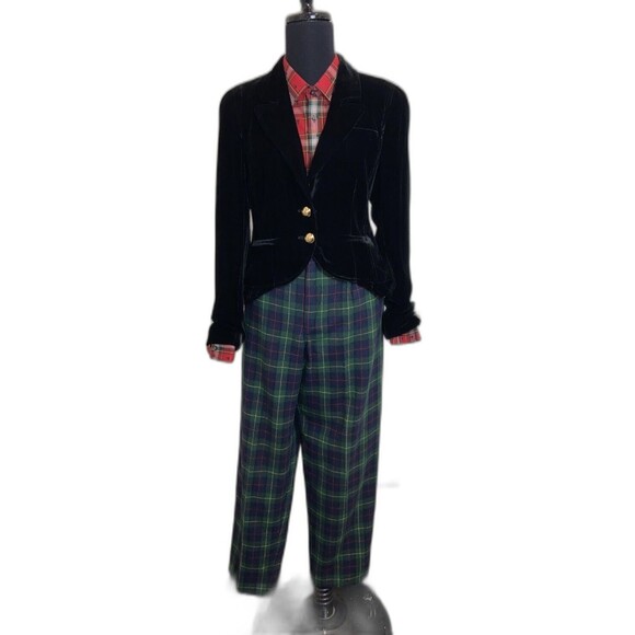 Juicy Couture 2011 Black Velvet Peplum 2 Buttons Blazer SIZE M NWT - Picture 1 of 13